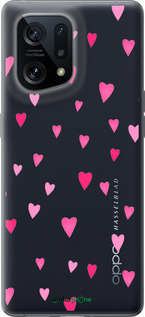Силиконовый чехол Сердечки 2 для Oppo Find X5 - 4763u-2602 изображение 