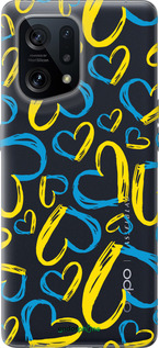 Силиконовый чехол Сердца UA для Oppo Find X5 - 5292u-2602 изображение 