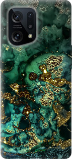 Силіконовий чохол 'Мармур золото багатство' для Oppo Find X5 зображення 7