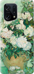 Силиконовый чехол Винсент Ван Гог. Ваза с розами для Oppo Find X5 - 5543u-2602 изображение 
