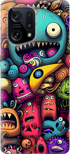 Силиконовый чехол Cмешные монстры для Oppo Find X5 - 5549u-2602 изображение 