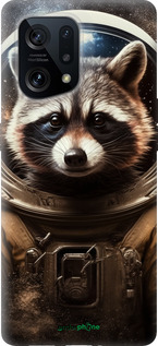 Силиконовый чехол Raccoon austronaut для Oppo Find X5 - 5581u-2602 изображение 