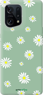 Силиконовый чехол Ромашки v4 для Oppo Find X5 - 5603u-2602 изображение 