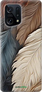 Силиконовый чехол Листья в стиле бохо для Oppo Find X5 - 5643u-2602 изображение 