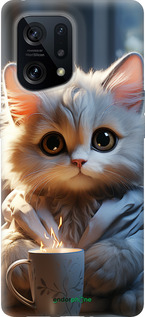Силиконовый чехол White cat для Oppo Find X5 - 5646u-2602 изображение 