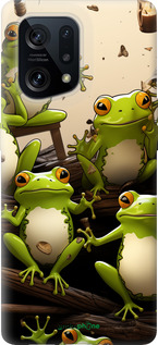 Силіконовий чехол Жабки для Oppo Find X5 - 5656u-2602 изображение 