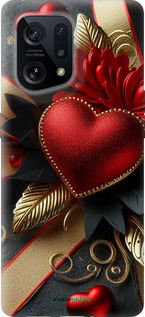 Силіконовий чехол Сердечки v2 для Oppo Find X5 - 5832u-2602 изображение 