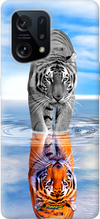 Силиконовый чехол Тигр для Oppo Find X5 - 6016u-2602 изображение 