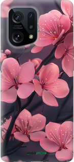Силіконовий чохол 'Пурпурова сакура' для Oppo Find X5 зображення 4