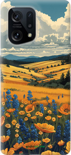 Силіконовий чехол Українське поле для Oppo Find X5 - 6082u-2602 изображение 