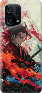 Силиконовый чехол Битва стихий для Oppo Find X5 - 6110u-2602 изображение 