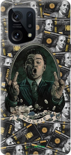 Силиконовый чехол Волк с валл стрит для Oppo Find X5 - 6287u-2602 изображение 