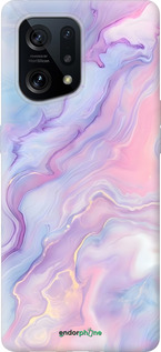 Силиконовый чехол Нежный мрамор для Oppo Find X5 - 6310u-2602 изображение 