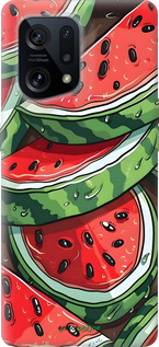 Силиконовый чехол Арбуз для Oppo Find X5 - 6315u-2602 изображение 