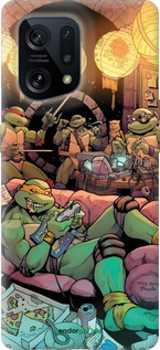 Силиконовый чехол Черепашки нинзя для Oppo Find X5 - 6346u-2602 изображение 
