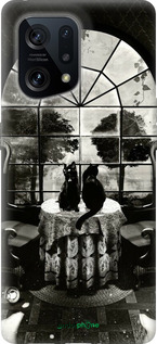 Силиконовый чехол Череп и коты для Oppo Find X5 - 6432u-2602 изображение 