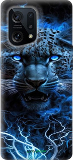 Силіконовий чехол Крижаний леопард для Oppo Find X5 - 6460u-2602 изображение 