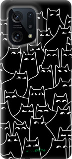 Силиконовый чехол С изображением кошек для Oppo Find X5 - 6470u-2602 изображение 