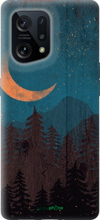 Силиконовый чехол Звездный лес для Oppo Find X5 - 6480u-2602 изображение 