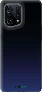 Силиконовый чехол Градиент в тёмно - синем стиле для Oppo Find X5 - 6542u-2602 изображение 