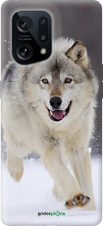 Силиконовый чехол Бегущий волк для Oppo Find X5 - 826u-2602 изображение 
