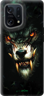 Силиконовый чехол Дьявольский волк для Oppo Find X5 - 833u-2602 изображение 