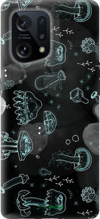 Силиконовый чехол Медузы для Oppo Find X5 - 906u-2602 изображение 