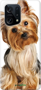 Силіконовий чехол Йоркширський тер'єр із хвостиком для Oppo Find X5 - 930u-2602 изображение 