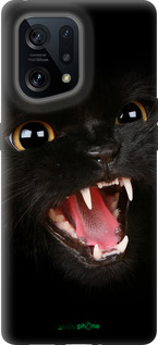 Силиконовый чехол Чёрная кошка для Oppo Find X5 - 932u-2602 изображение 