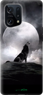 Силиконовый чехол Воющий волк для Oppo Find X5 - 934u-2602 изображение 