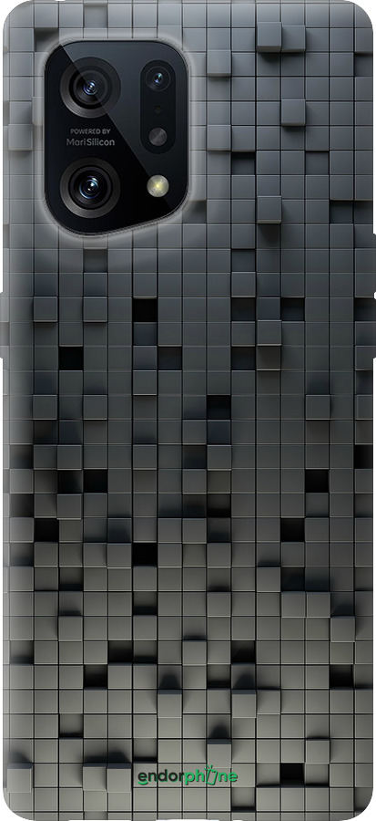 Силиконовый чехол Кубики для Oppo Find X5 - 1061u-2602 изображение 