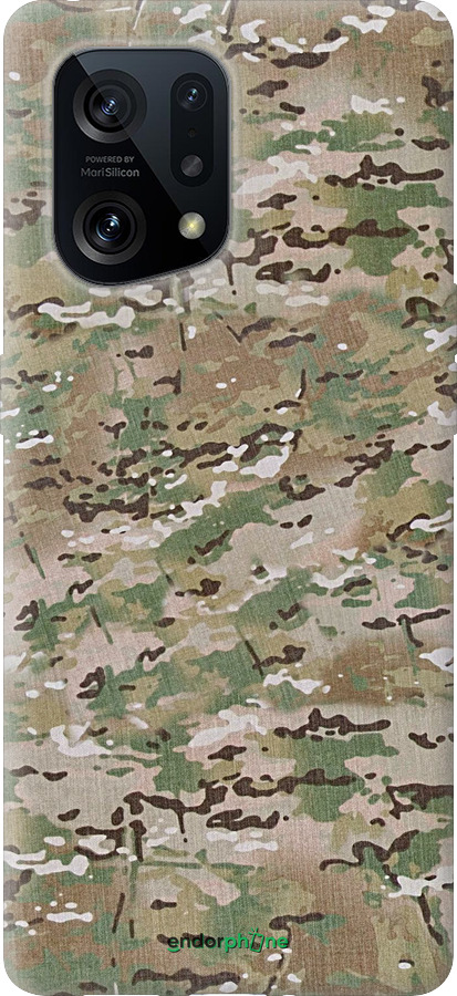 Силиконовый чехол Камуфляж v5 для Oppo Find X5 - 1201u-2602 изображение 