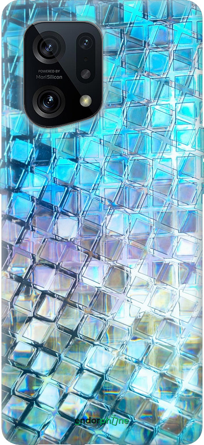 Силиконовый чехол Переливающаяся чешуя для Oppo Find X5 - 227u-2602 изображение 