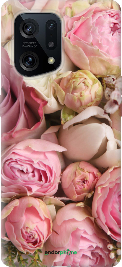 Силиконовый чехол Розы v2 для Oppo Find X5 - 2320u-2602 изображение 