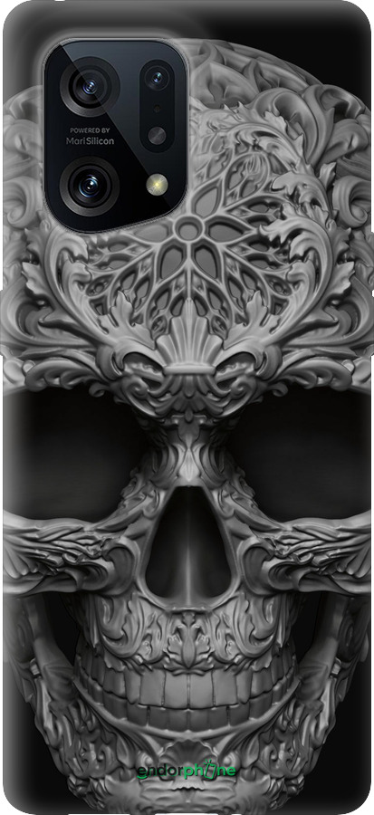 Силиконовый чехол skull-ornament для Oppo Find X5 - 4101u-2602 изображение 
