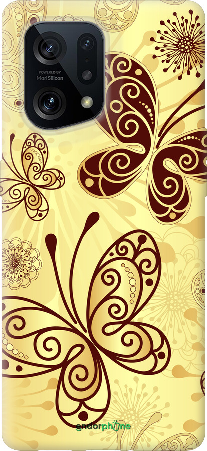 Силиконовый чехол Красивые бабочки для Oppo Find X5 - 4170u-2602 изображение 