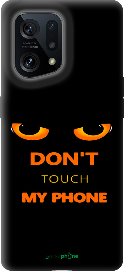 Силиконовый чехол Don't touch the phone для Oppo Find X5 - 4261u-2602 изображение 