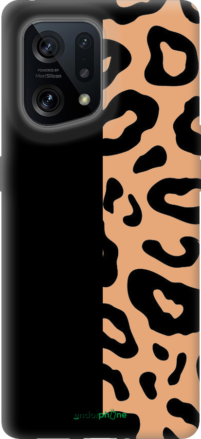 Силиконовый чехол Пятна леопарда для Oppo Find X5 - 4269u-2602 изображение 