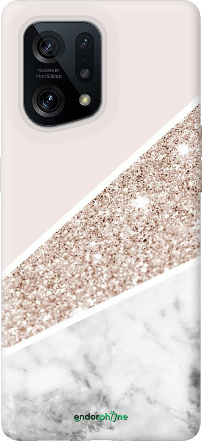 Силиконовый чехол Пастельный мрамор для Oppo Find X5 - 4342u-2602 изображение 