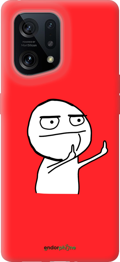 Силиконовый чехол Мем для Oppo Find X5 - 4578u-2602 изображение 