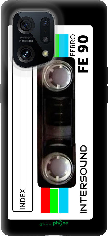 Силиконовый чехол Кассета с90 для Oppo Find X5 - 4894u-2602 изображение 