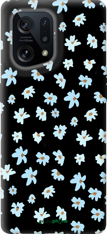 Силиконовый чехол Цветочный для Oppo Find X5 - 4900u-2602 изображение 