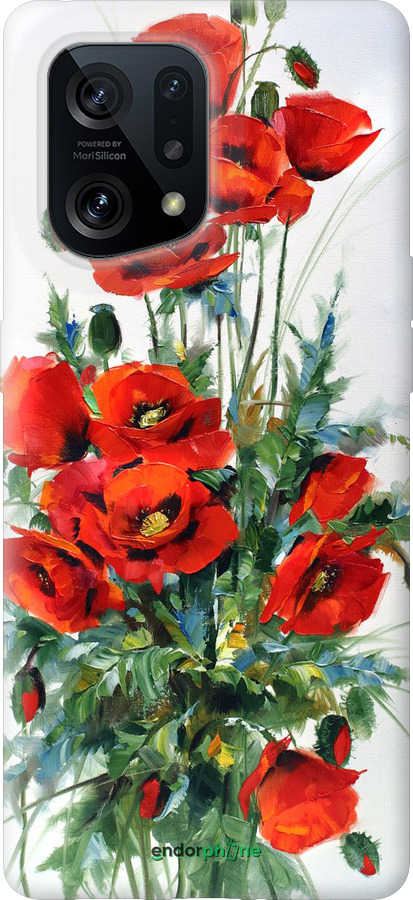 Силиконовый чехол Маки для Oppo Find X5 - 523u-2602 изображение 