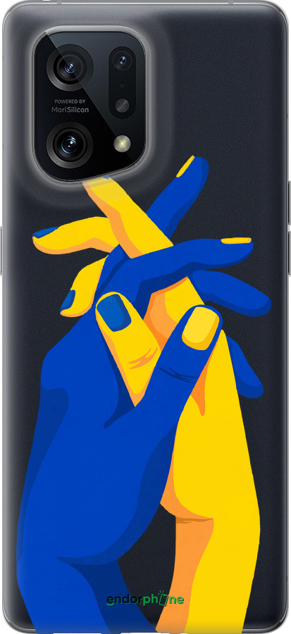 Силиконовый чехол Stand With Ukraine для Oppo Find X5 - 5255u-2602 изображение 