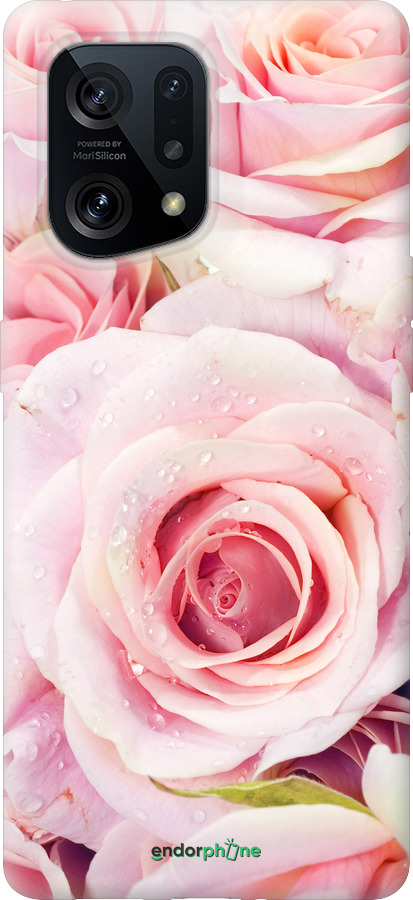 Силиконовый чехол Розы для Oppo Find X5 - 525u-2602 изображение 