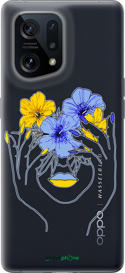 Силиконовый чехол Девушка v4 для Oppo Find X5 - 5276u-2602 изображение 