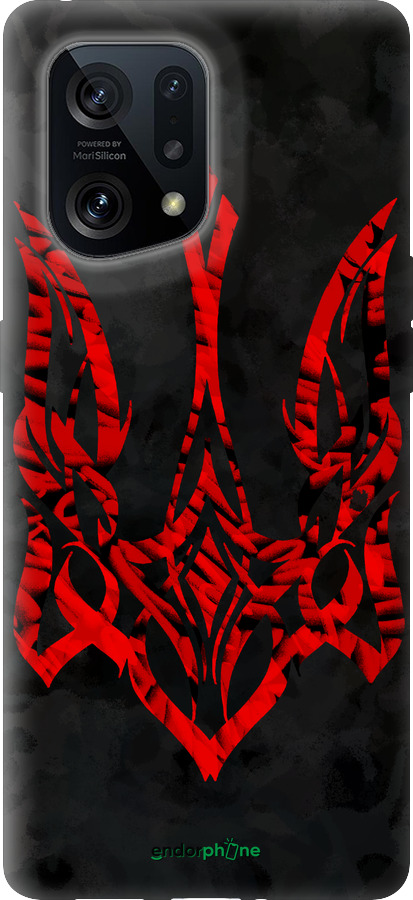 Силиконовый чехол Герб Украины v4 для Oppo Find X5 - 5319u-2602 изображение 