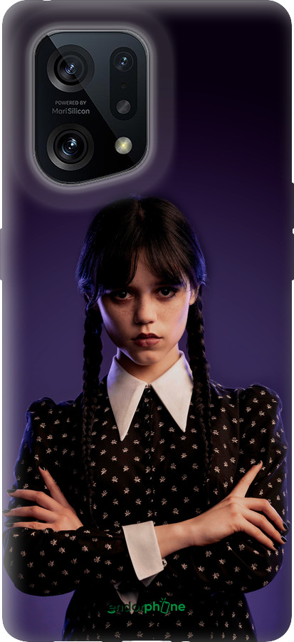 Силіконовий чехол Wednesday v3 для Oppo Find X5 - 5517u-2602 изображение 