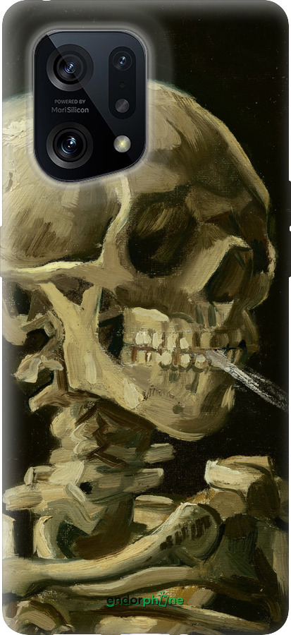 Силіконовий чехол Вінсент Ван Гог. Череп для Oppo Find X5 - 5544u-2602 изображение 