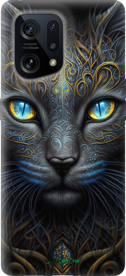 Силіконовий чехол Кішка для Oppo Find X5 - 5548u-2602 изображение 